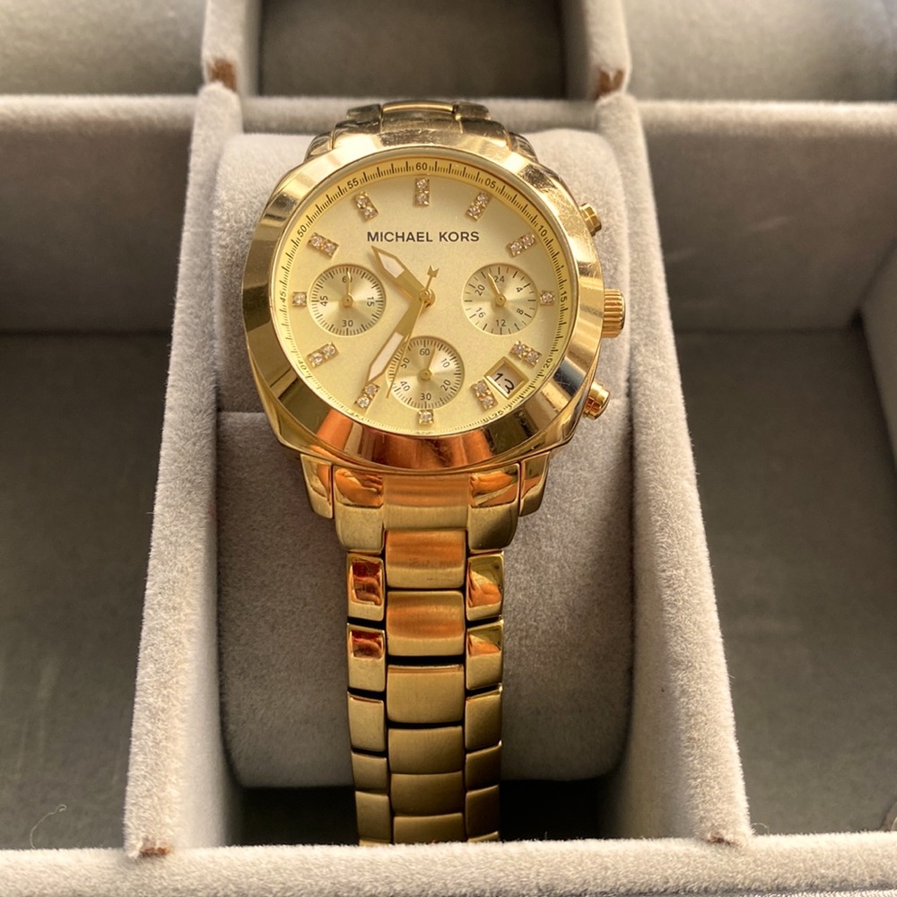 Gold Michael Kors watch